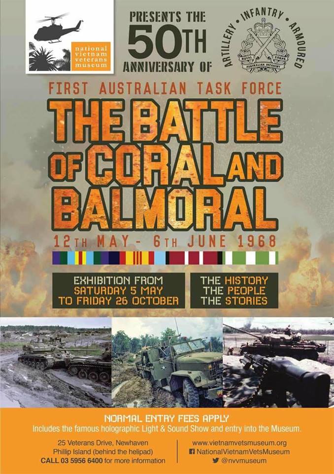 Exhibition – The Battle of Coral and Balmoral – 12 May – 6 June 1968