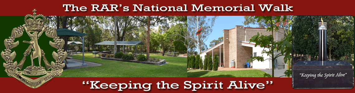 History – Building the RAR National Memorial Walk